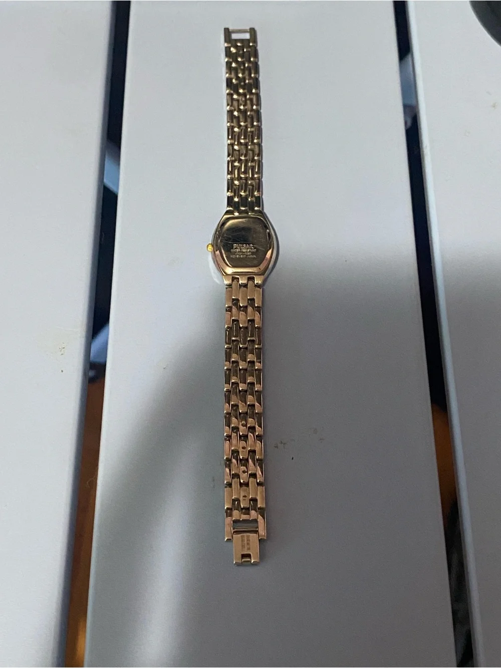 Pulsar Two-Tone Ladies Dress Watch with Black Dial